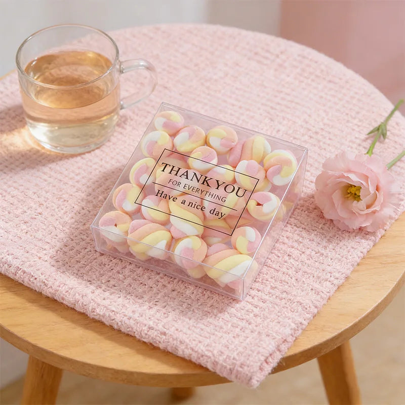 25pcs Fake Marshmallow Cute Simulation Candy Cake Shop Window Display 2026 Christmas Home Decoration Artificial Food