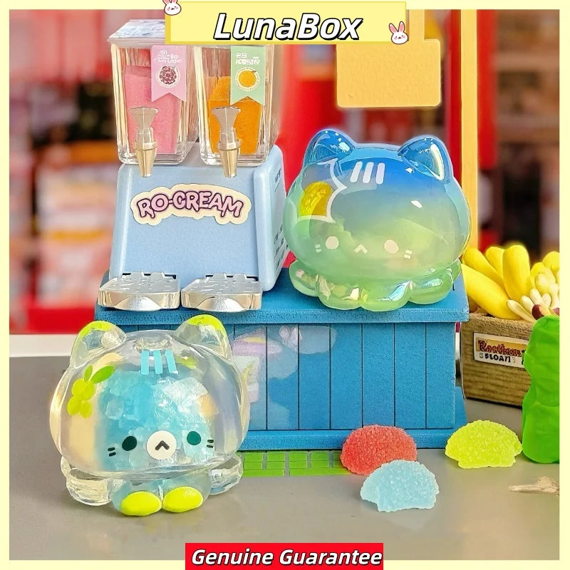New Official Strawberry Mousseta Octopus Cat Snack Bar Series Blind Box Collectible Trendy Toy Decorative Figurine Gift For Girl